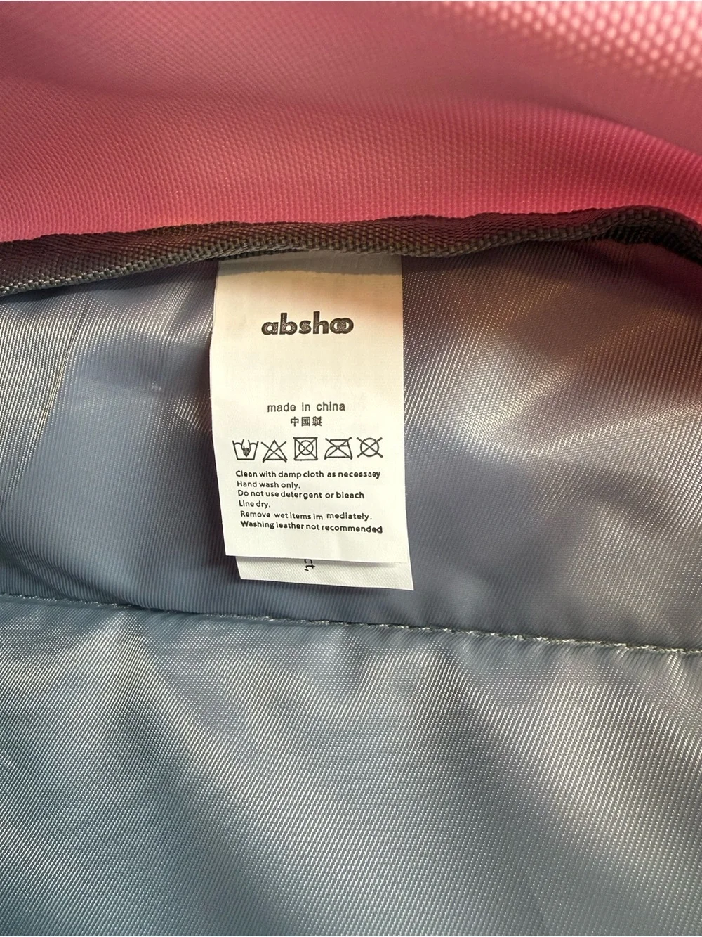 Absho Pink Backpack School Travel Book Bag Water-Resistant Durable 16-inch